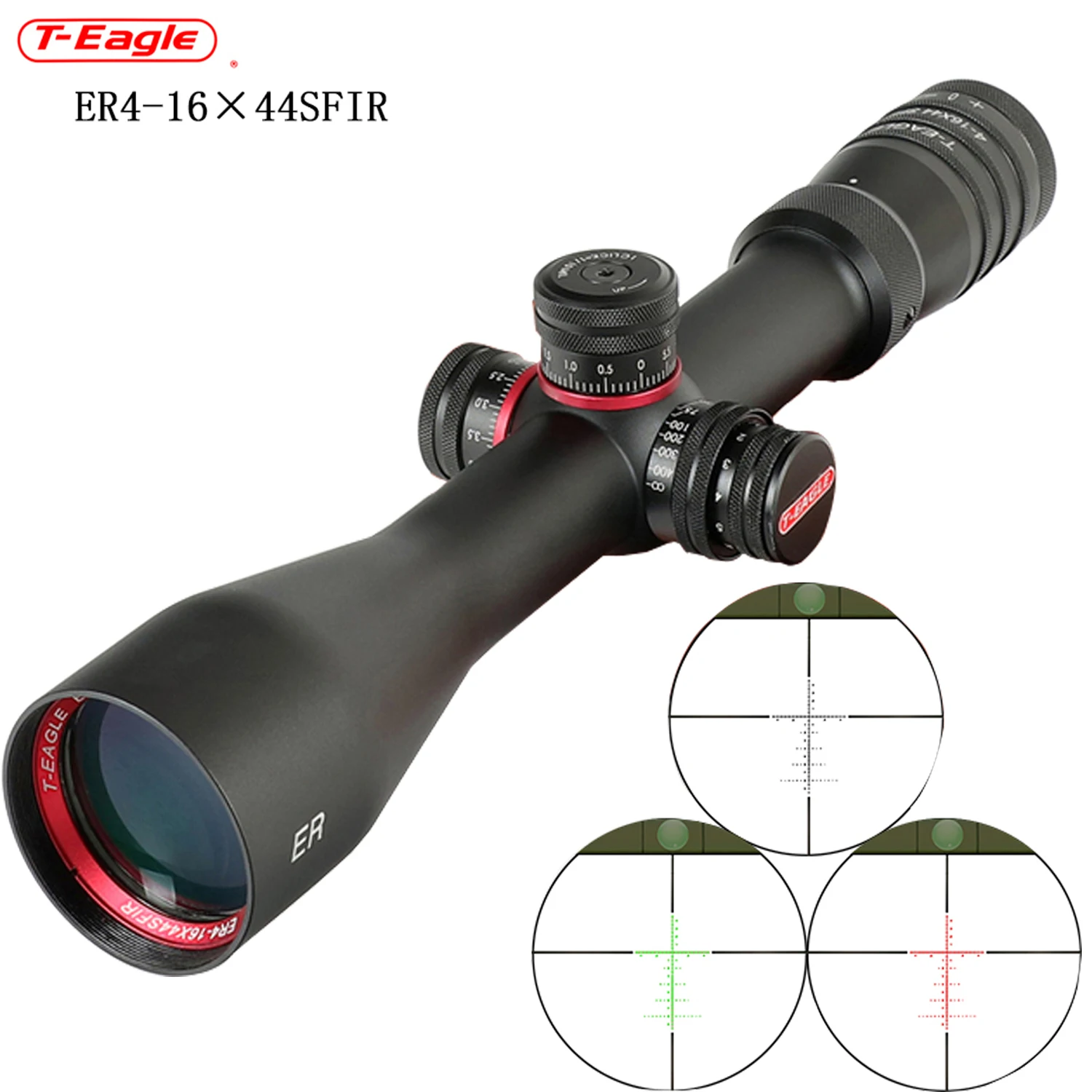 

T-EAGLE ER 4-16x44 SFIR Tactical Riflescope Airsoft Sight PCP Spotting Hunting Optical Collimato Rifle Scopes