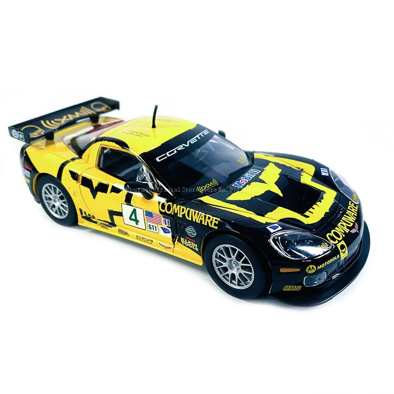 Bburago scala 1:24 Chevrolet Corvette C6R lega auto da corsa in lega veicolo di lusso pressofuso tirare indietro auto modello collezione di