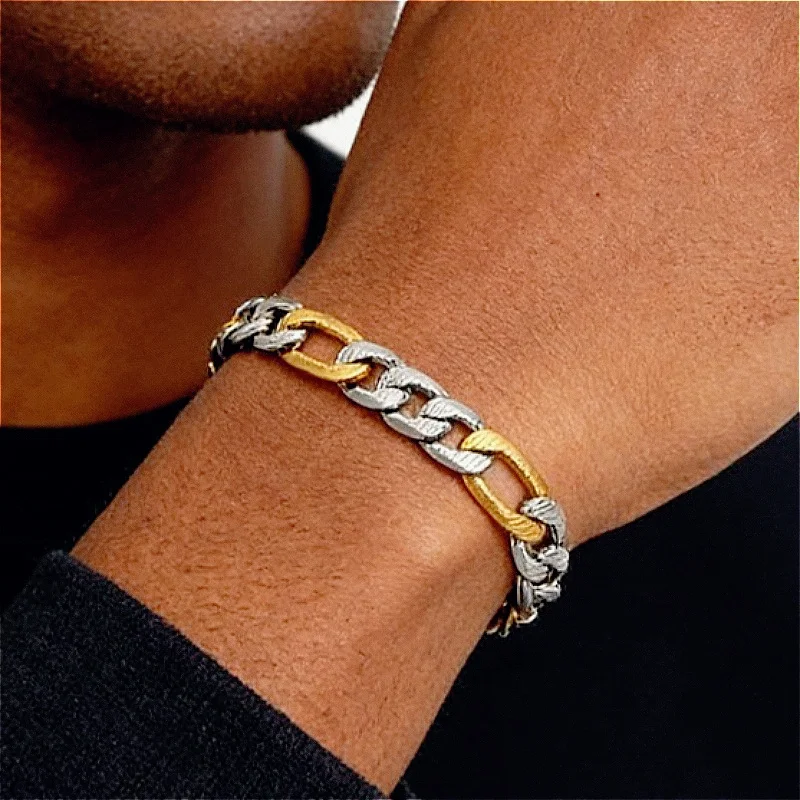 316L Edelstahl-Armbänder, Panzerketten für Männer/Frauen, Figaro-Armband, Unisex-Modeschmuck, Geschenke