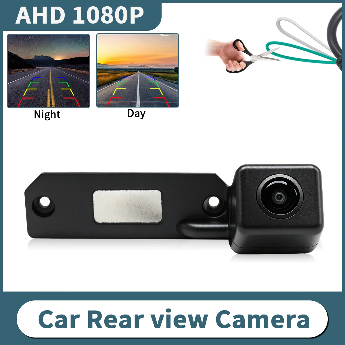 AHD 1080P Car Rearview Backup Camera Waterproof 170° Wide Angle For VW Caddy MK3 Golf MK4 Jetta MK3/MK5 2005-2010