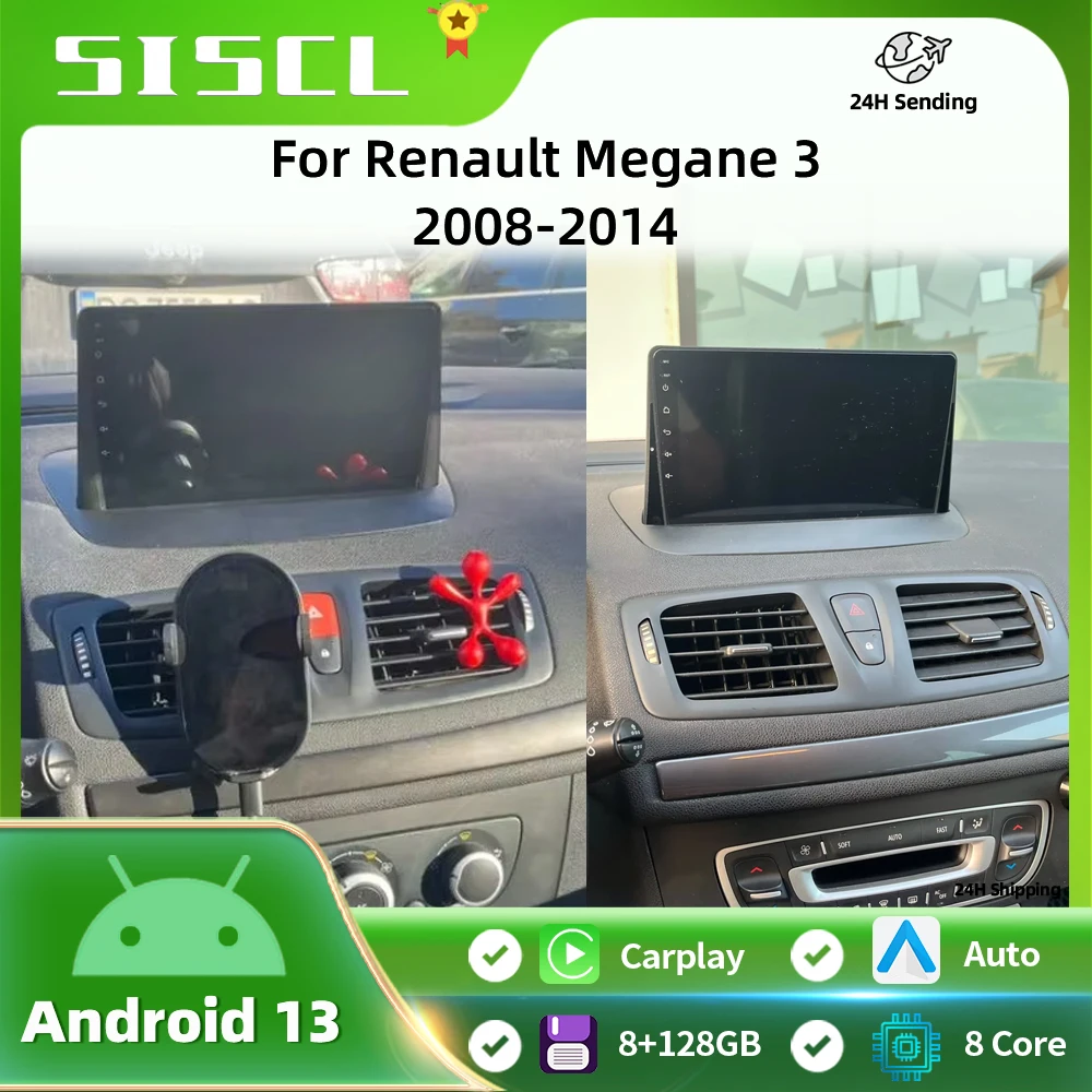 

Android 13 For Renault Megane 3 Fluence Samsung SM3 2008 2009 20010 - 2014 Car Radio Navigation Multimedia Player DSP BT Carplay