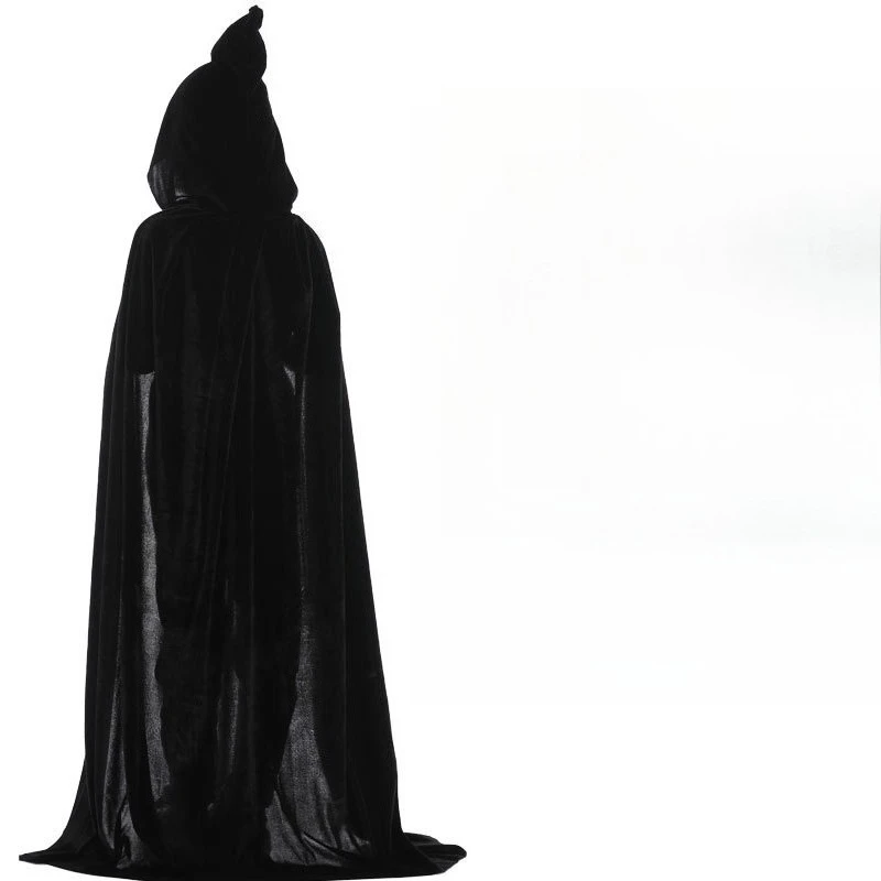 Capa medieval preta com capuz, adulto, criança, unissex, capa de veludo, halloween, vampiro, bruxa, cosplay, verde, branco, robe, capa