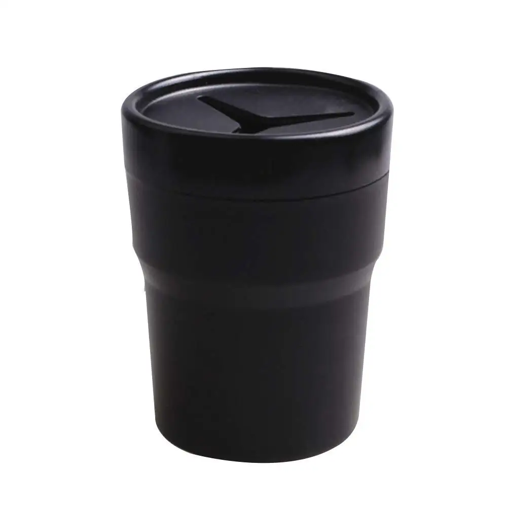 Multifunctional Car Mini Trash Can Detachable Coin Change Storage Bucket Plastic Auto Cup Holder Interior Organizer
