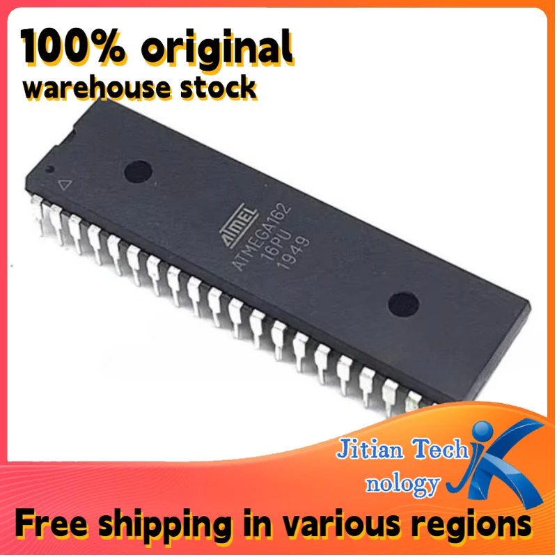 1PCS ATMEGA162-16PU 100% original inventory DIP40 8-bit microcontroller Channel direct sales