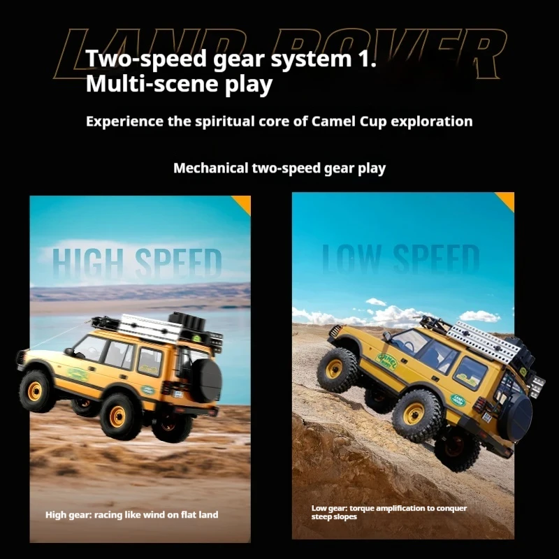 Escala 1:10 FMS FCX10 Camel Cup RC Crawler 4WD Caminhão de controle remoto Simulação Veículo de escalada Brinquedo para adultos e meninos