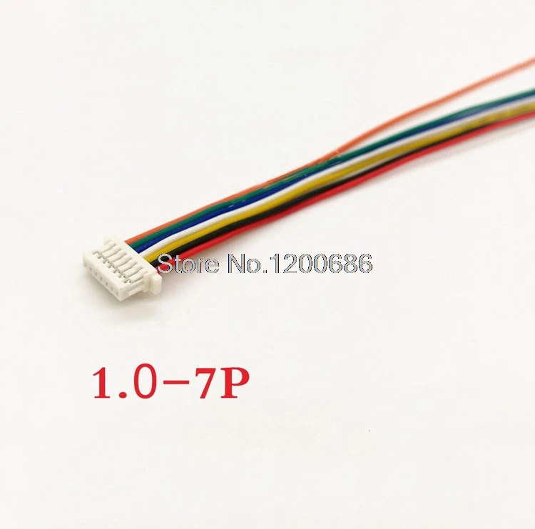 SH1.0 7Pin Male Plug Connector With Wire Cable 8cm