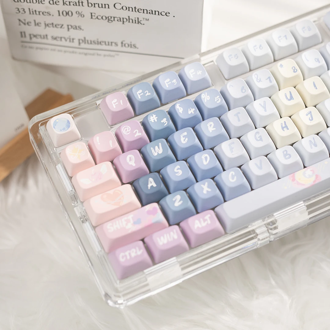 

138 Keys Dream Fragment Theme Keycap Set DMA Profile PBT Material Thermal Sublimation Keyboard Keycaps Adapted To Hi75 F75 F87