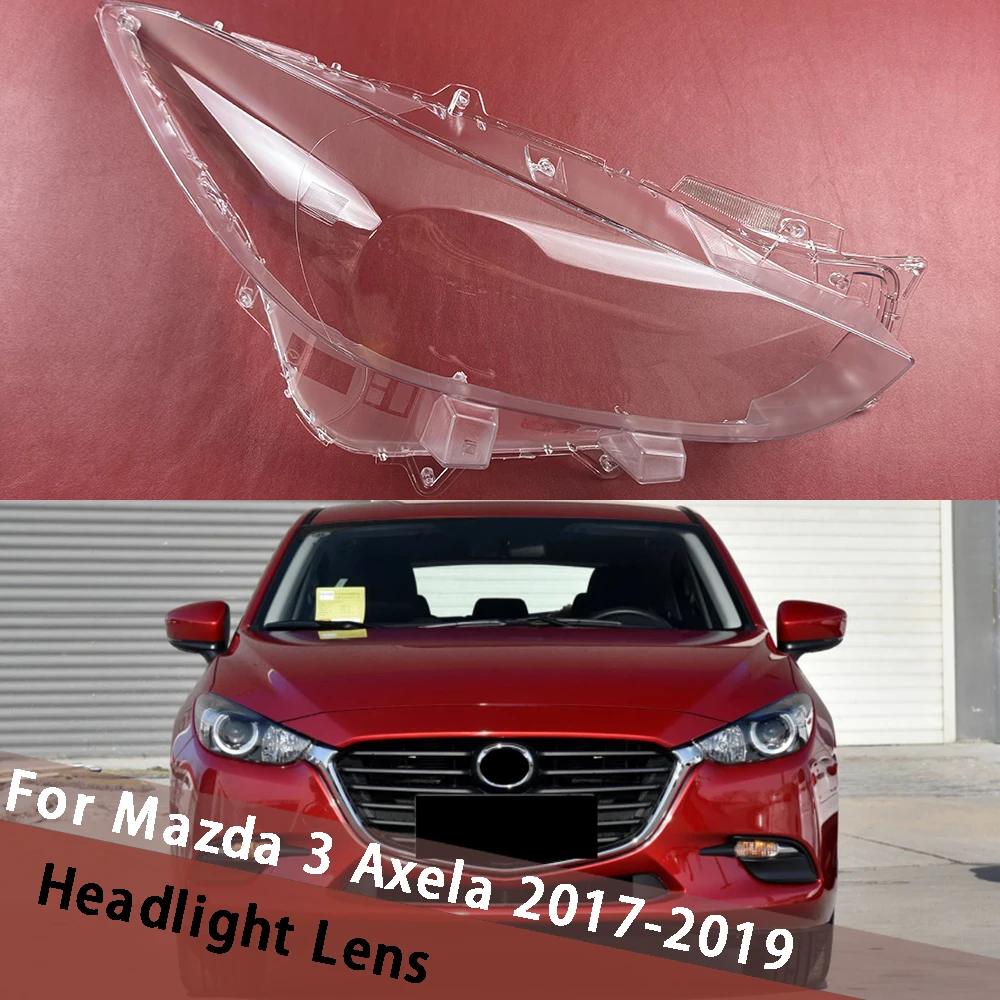 

Для Mazda 3 Axela 2017 2018 2019 (низкие) автомобильные аксессуары, крышка фары, прозрачный абажур, корпус линзы для фар