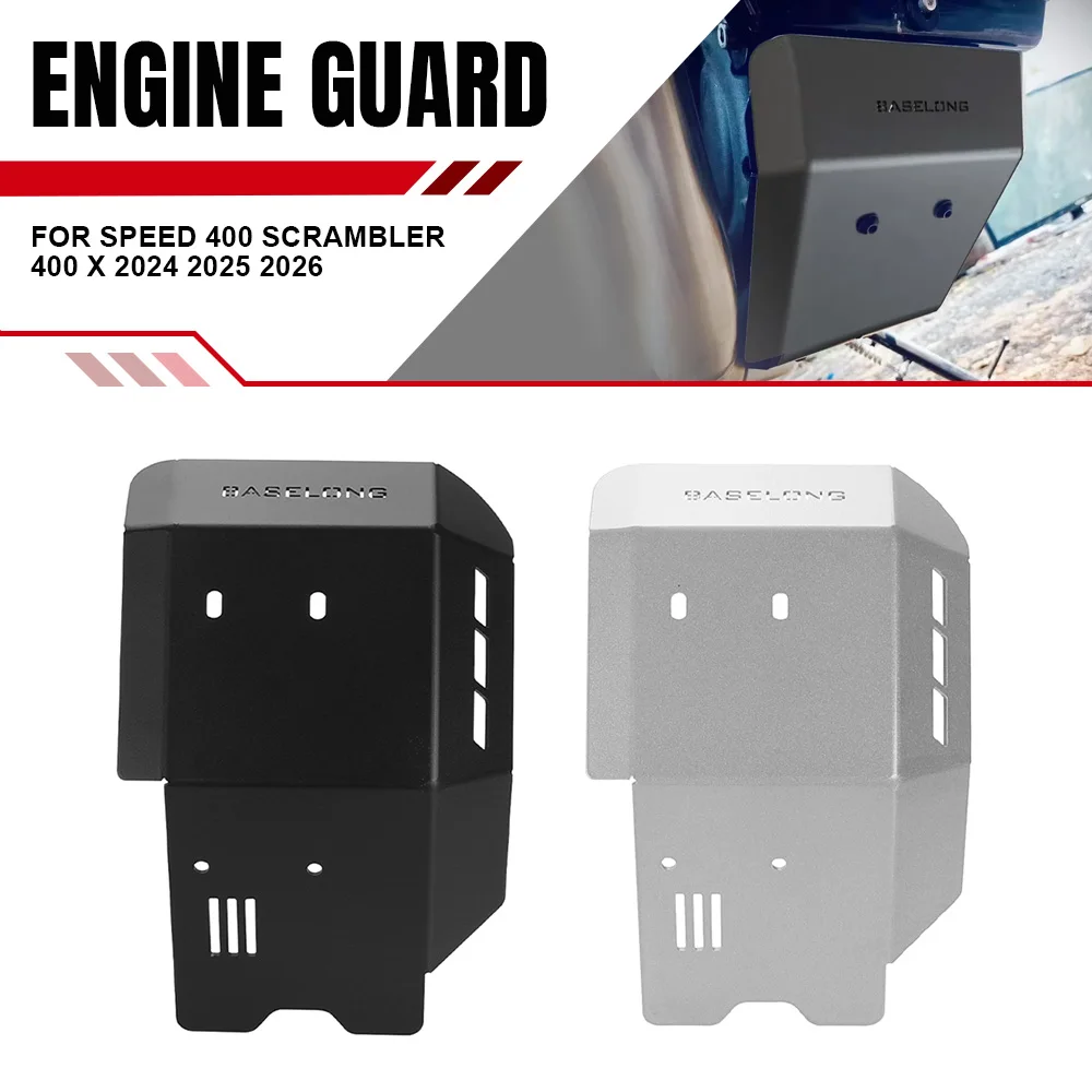 

Skid Plate Sump Bash Guard For Speed 400 Scrambler 400 X 2024 2025 2026 New Motorcycle Works Skid Plate Engine Guard Protection