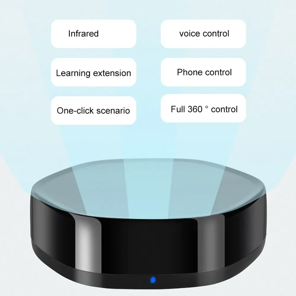 

Умный шлюз Tuya Zigbee, мультимодовый ИК-пульт дистанционного управления 3 в 1, голосовое управление, совместимый с Alexa Google