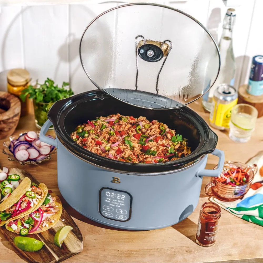 2023 New Beautiful 6 Quart Programmable Slow Cooker