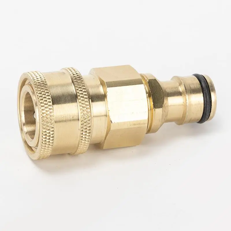 @*Pressure Washer Quick Connector 1/4 Inch Rust Resistant Coupler Fitting for Outdoor Car Detailing Patio Maintenance