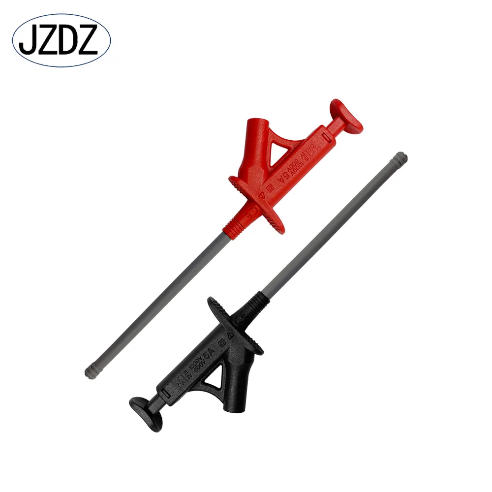 Jzdz-quick Test Hook Clip Alta Tensão Flexível Grabber Testing Probe mm Banana Socket Profissional Isolado J.30042