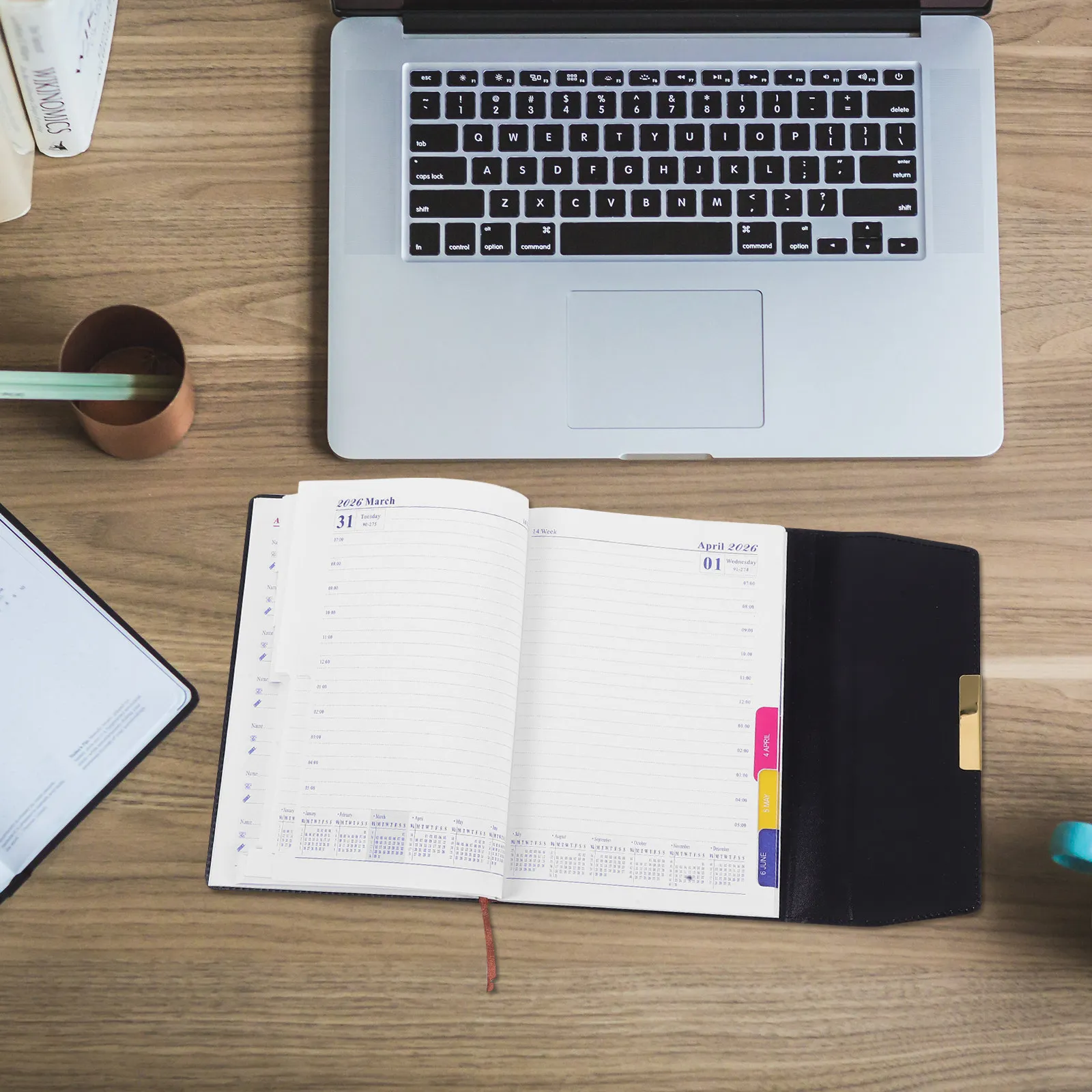 planner-notebook-dated-a5-2026-daily-planner-monthly-index-ink-resistant-paper-for-work-study-office-desk-planning-diary