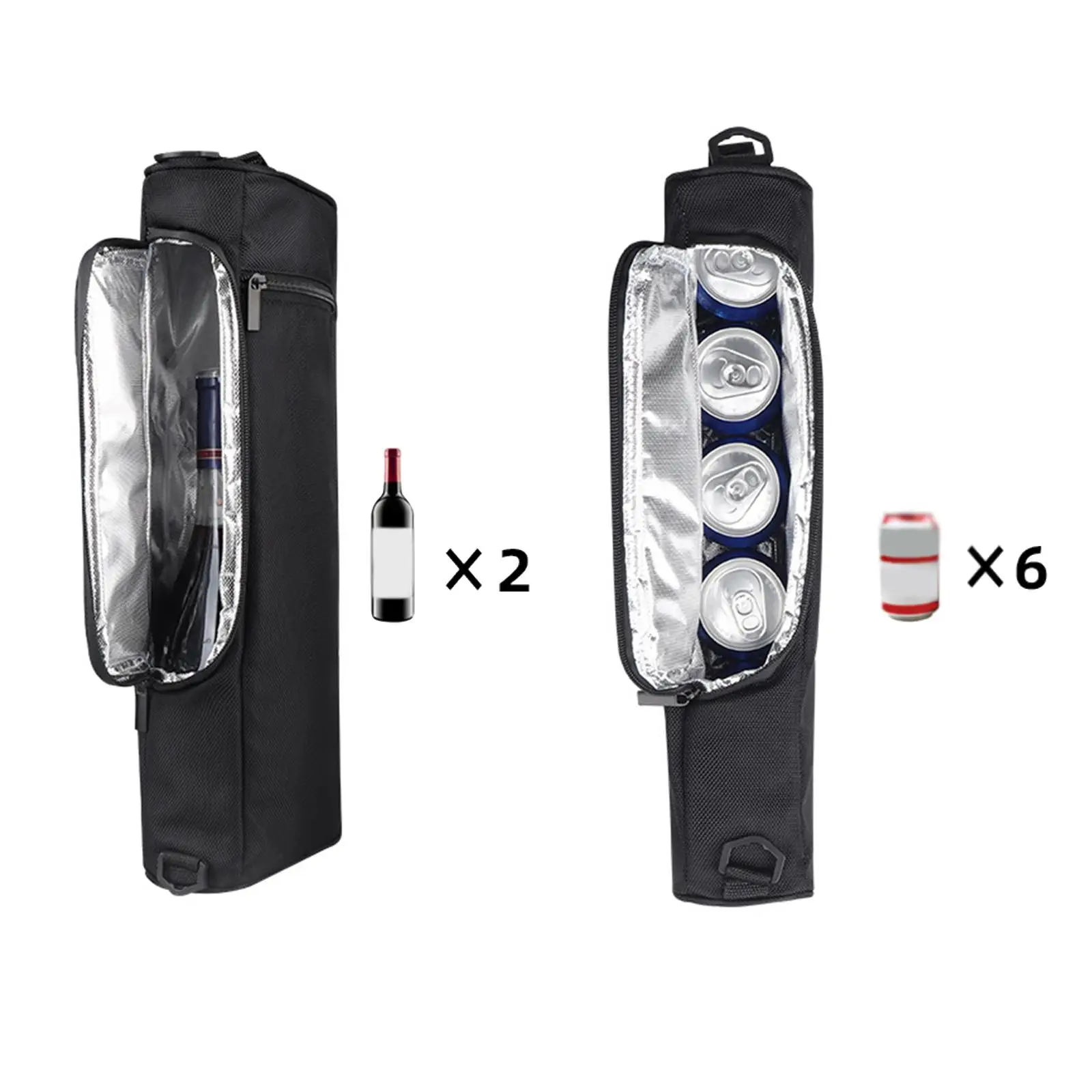 Cooler Bag Insulated Bag Case Camping Freezer Insulated Cooling Tote Handbag with Shoulder Strap
