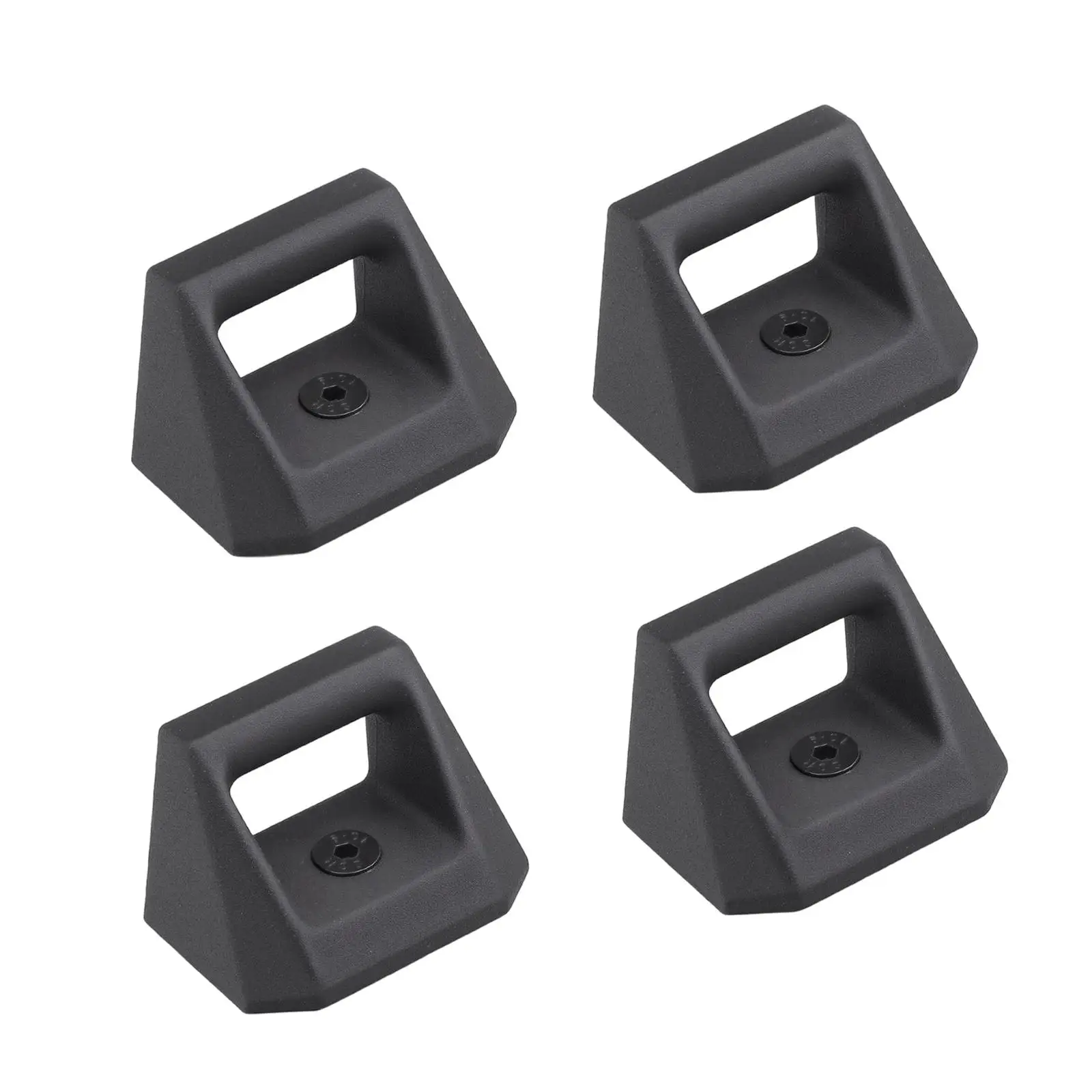 4 Pieces L Track Hooks Bed Rail Track Hook Aluminum Alloy Tie Down Point for Tesla