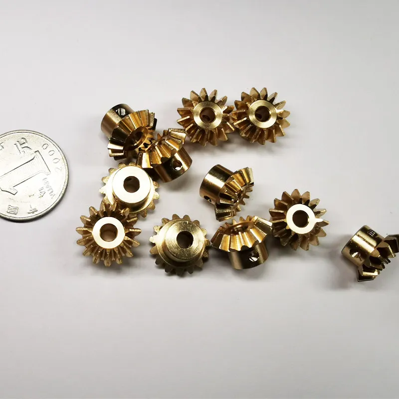 1Pcs 1Mod 1:2 Brass Bevel Gear 15T 30T 20T 40T 90 Degree Right Angle Transmission Parts Machine Parts Round Bore & Keyway Bore