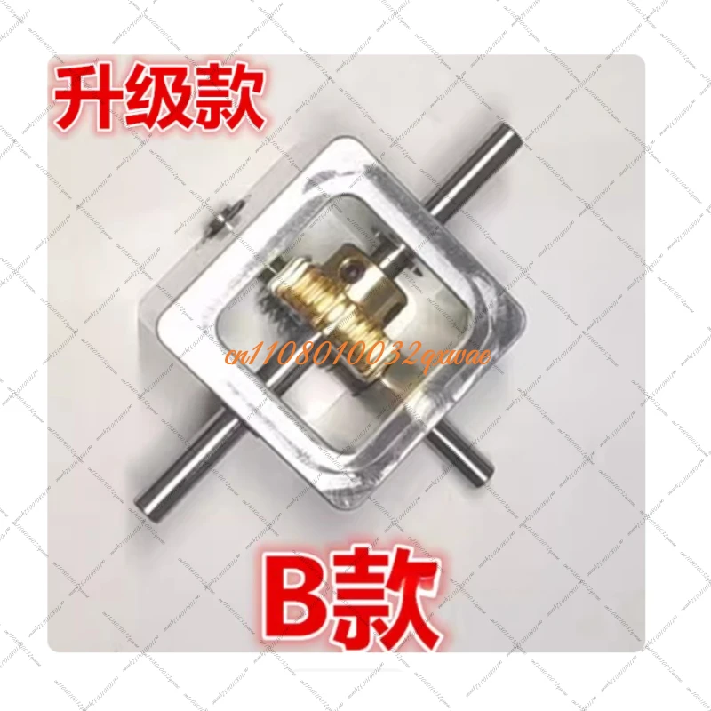 90 Degree Right Angle Gearbox 1:30 Ratio Worm Gear Reducer Compact Transmission Box for Small Mechanical Equipment