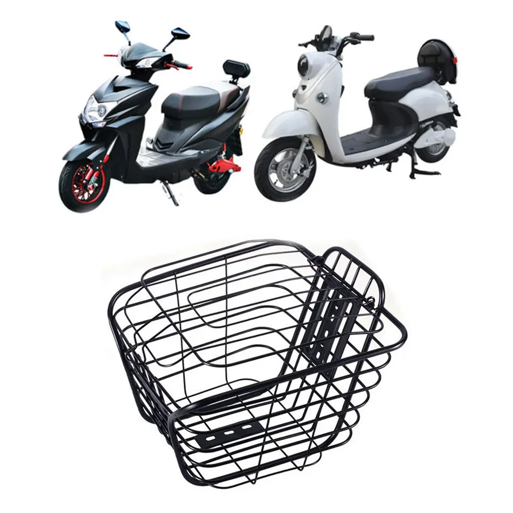 Electric Scooter Bicycle Metal Basket X Basket Light Brightness Manual Measurement Deviation Metal Basket Practical Real