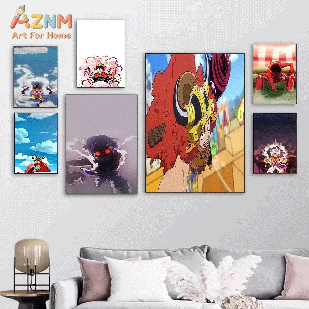 One Piece Anime Canvas Wall Art No Frame Luffy Zoro Sanji Manga Print Painting Bedroom Living Room Home Wall Decor Poster