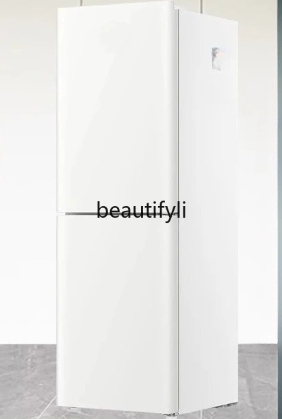 

Белый двухдверный двухдверный небольшой холодильник с воздушным охлаждением, бесморозный, двудверный, для домашнего общежития, небольшой холодильник