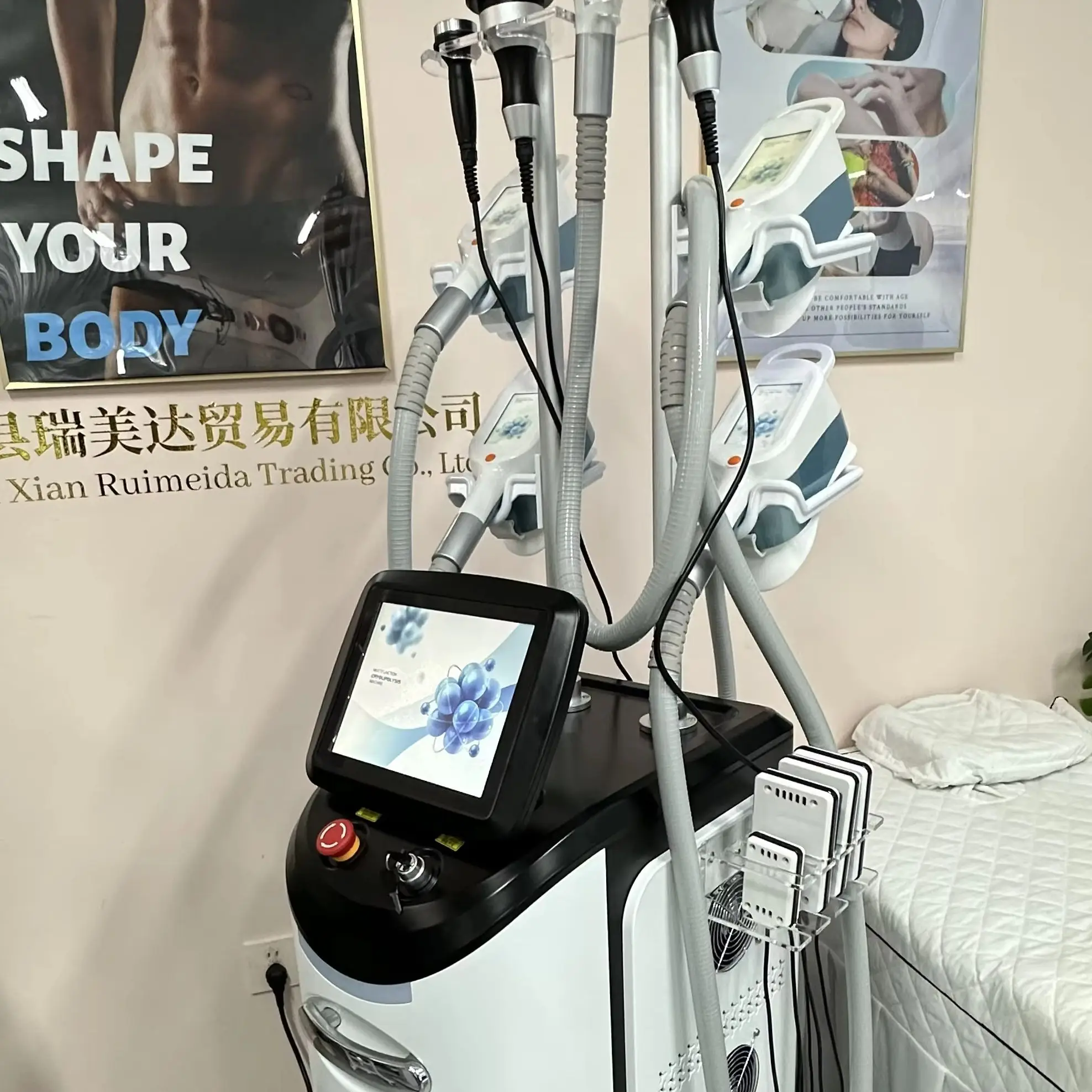 360° Cooling Sculpting Body Slimming For Effective Weight Loss Fat Freezing Cellulite Removal With Vacuum Cavitation System