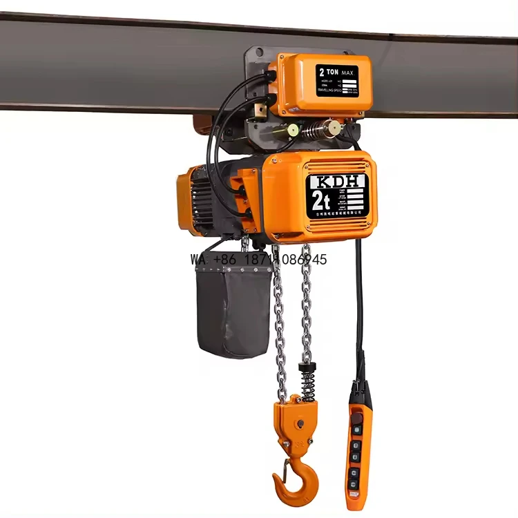 

2 Ton Electric Chain Hoist 6.6M/Min Lifting Speed Industrial Hoist