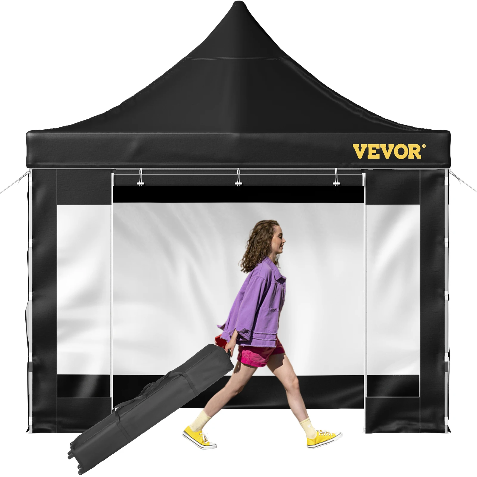 

VEVOR Pop Up Canopy Tent 10x10FT Outdoor Backyard Gazebo Tent with Removable Sidewalls Waterproof Instant Garden Gazebo Shelter