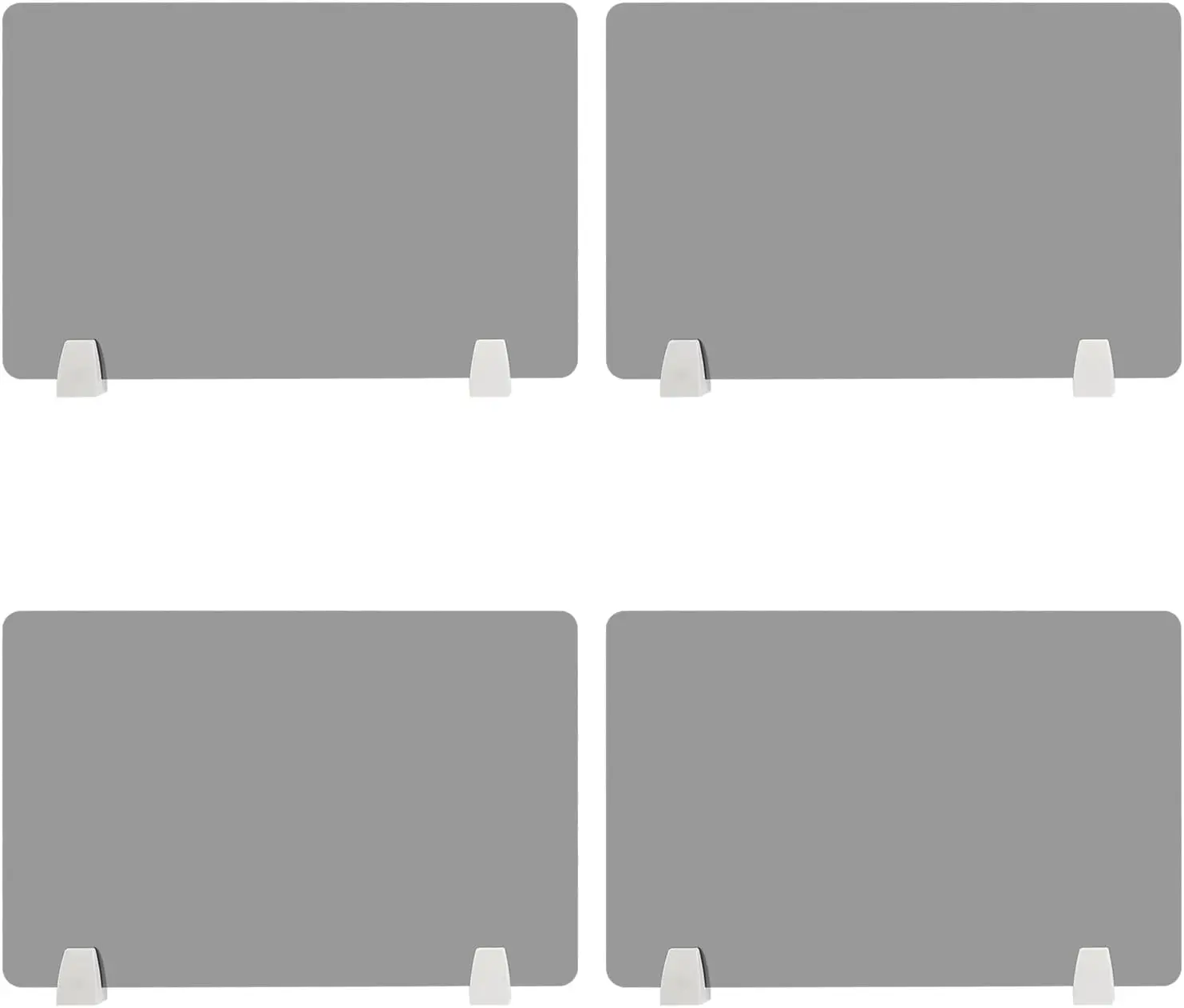 

4Pcs Desk Dividers Office Partitions, Privacy Desk Panel Protective, Frosted Acrylic with Clamps Classroom Privacy Shield for Office