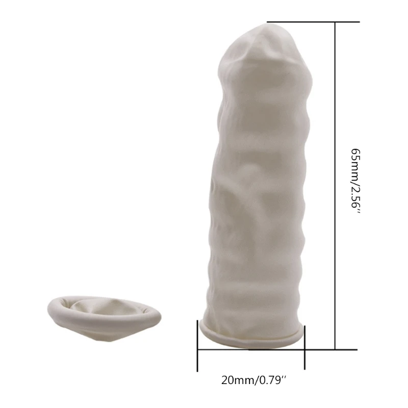 800 Pcs Anti-Statische Wegwerp Schoonheid Vinger Babybedjes Duurzaam Natuurlijke Latex Vinger Cover Praktische Ontwerp Make Hand Protector U90D