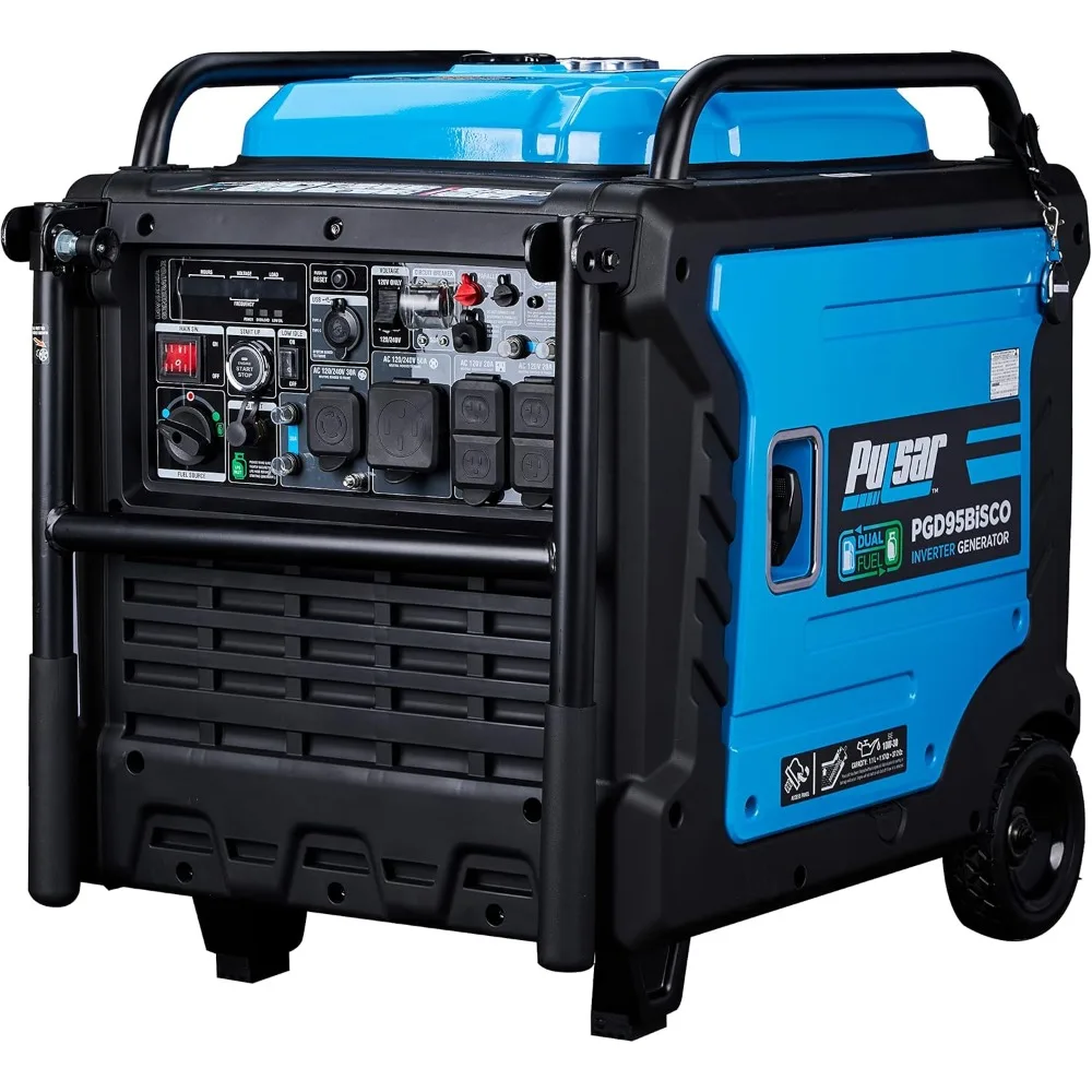 

Super Quiet Dual Fuel 9500W Home Use Backup Portable Inverter Generator With Remote Control and electric start CO low battery