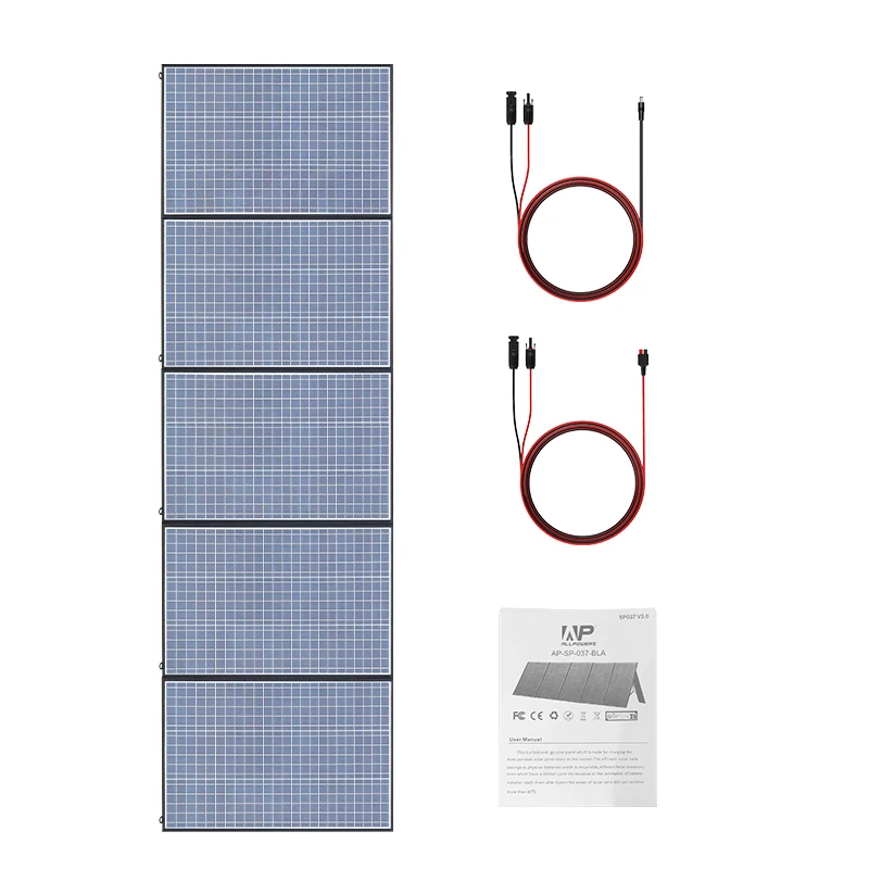 Factory Directly Customized 400W Flexible Solar Panels Folding Solar Panel for Camping Outdoor Use