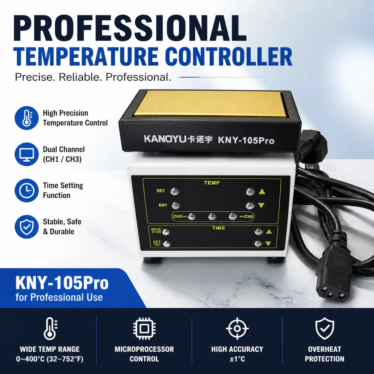 Intelligent constant-temperature heating bench, desoldering station, PCB welding maintenance preheating platform