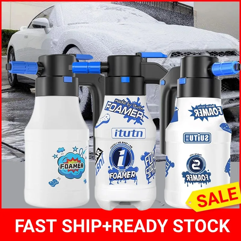 

Электрический распылитель пены 1,5 л для автомойки, генератор пены, 2600 мАч, литиевая батарея, пенопластовая наконечник, инструменты для мойки автомобилей