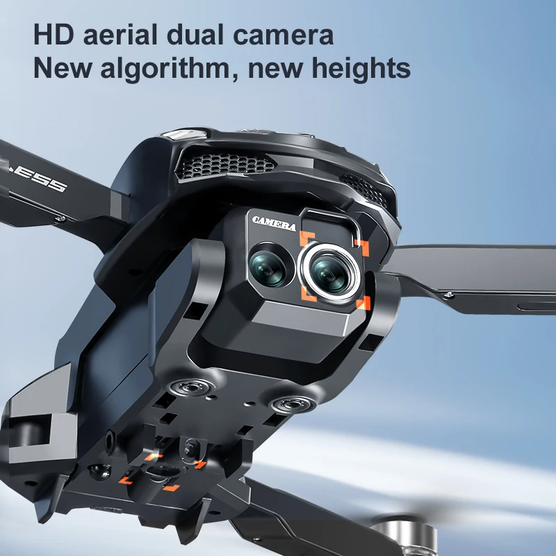 S168 Mini Drone 4K Professional HD Camera with Large Screen 2.4G WIFI FPV Dron Brushless Optical Flow Hover Folding Quadcopter