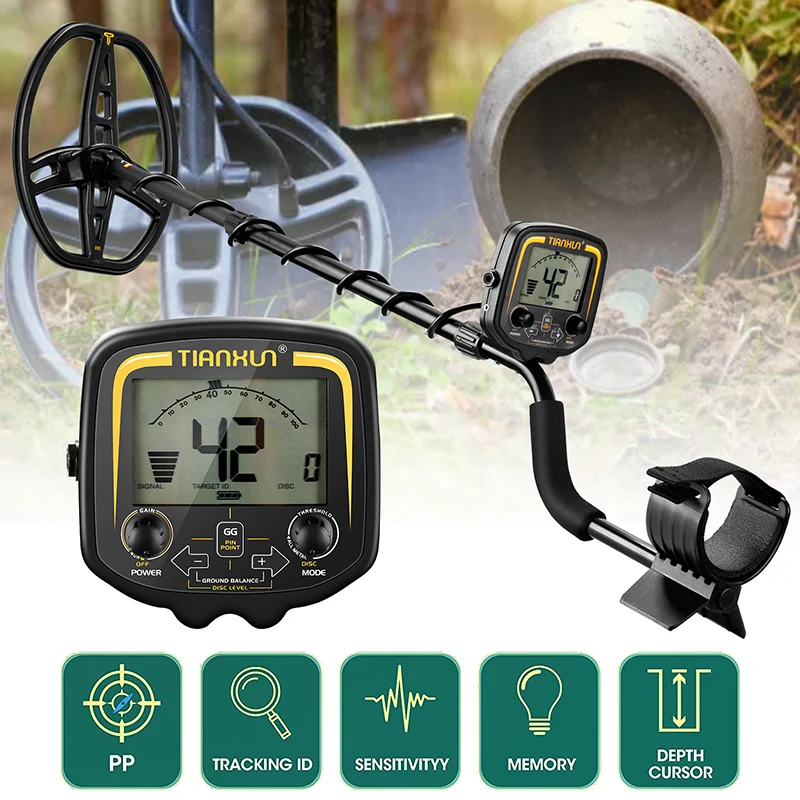 Il miglior metal detector portatile sotterraneo professionale 3M Ricerca profonda Finder Gold Treasure Hunter Metal Detector
