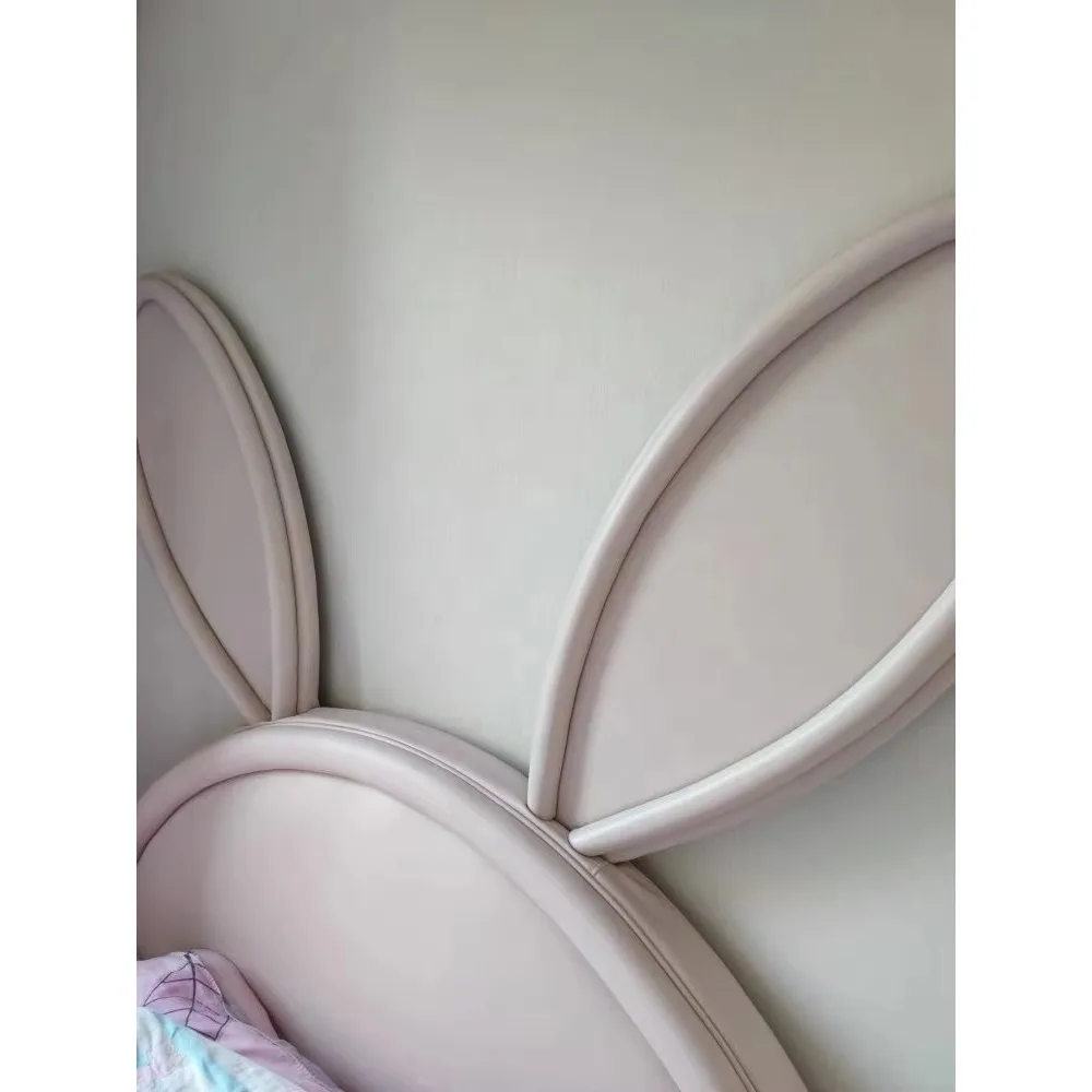 어린이 침실 가구 세트 모던 솔리드 우드 토끼 침대 어린이 메탈 침대
