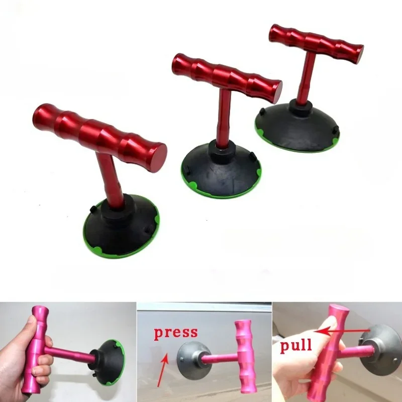 PDR Tool T‑Handle Dent Puller Suction Cup 75‑125mm Vacuum Pump Sucker Paintless Car Body Dent Repair Tool