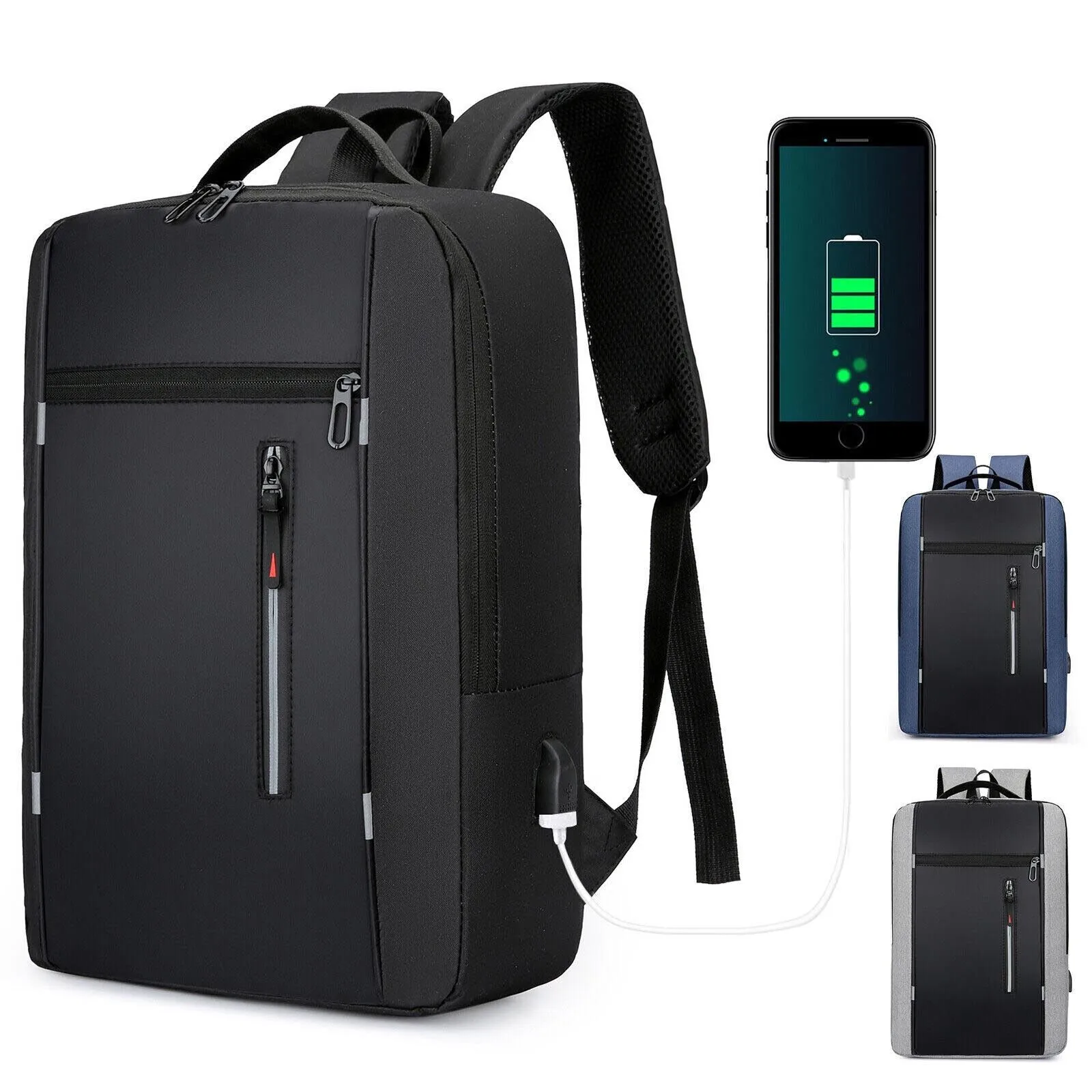 Men Backpacks Business USB Charging Travel Casual Large Backpack Laptop Computer Rucksack Waterproof Outdoor Students School Bag