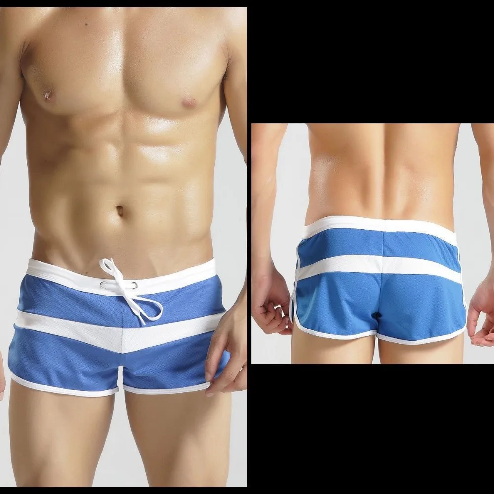 Invisible Open Crotch Outdoor Sex Men's Lace Up Shorts Trendy Teen Mesh Breathable Sweatpants Morning Exercises Running Pants