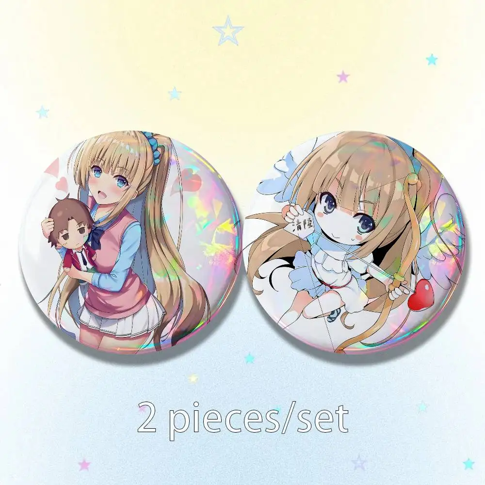 Karuizawa Kei The E-Elite 25/32/44/58/75mm Badges Button Round Creative Pin Brooch Badge Bag Decor Accessories