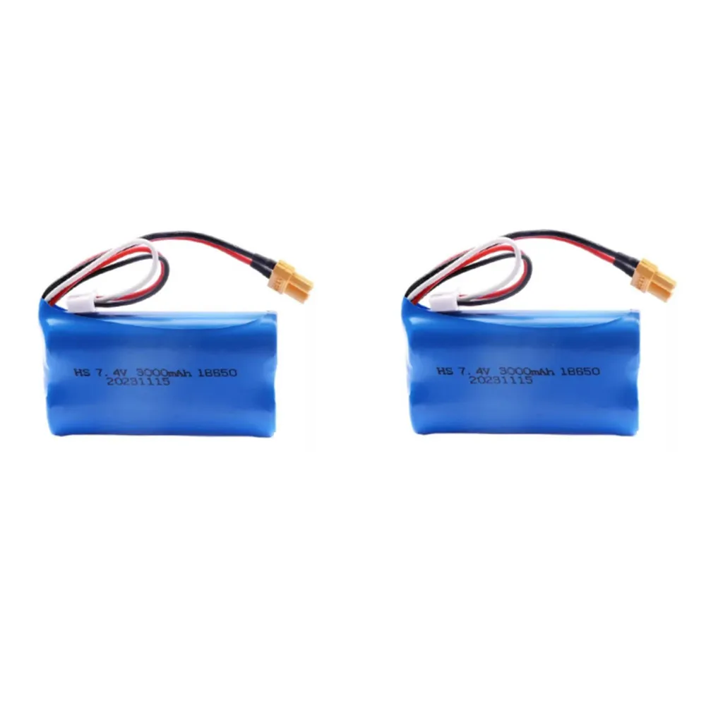 UDI023 Ersatzakku 7,4 V 3000 mAh, USB-Ladegerät, UDI923 RC Bootsakku XT30 Stecker UDI023 Zubehör