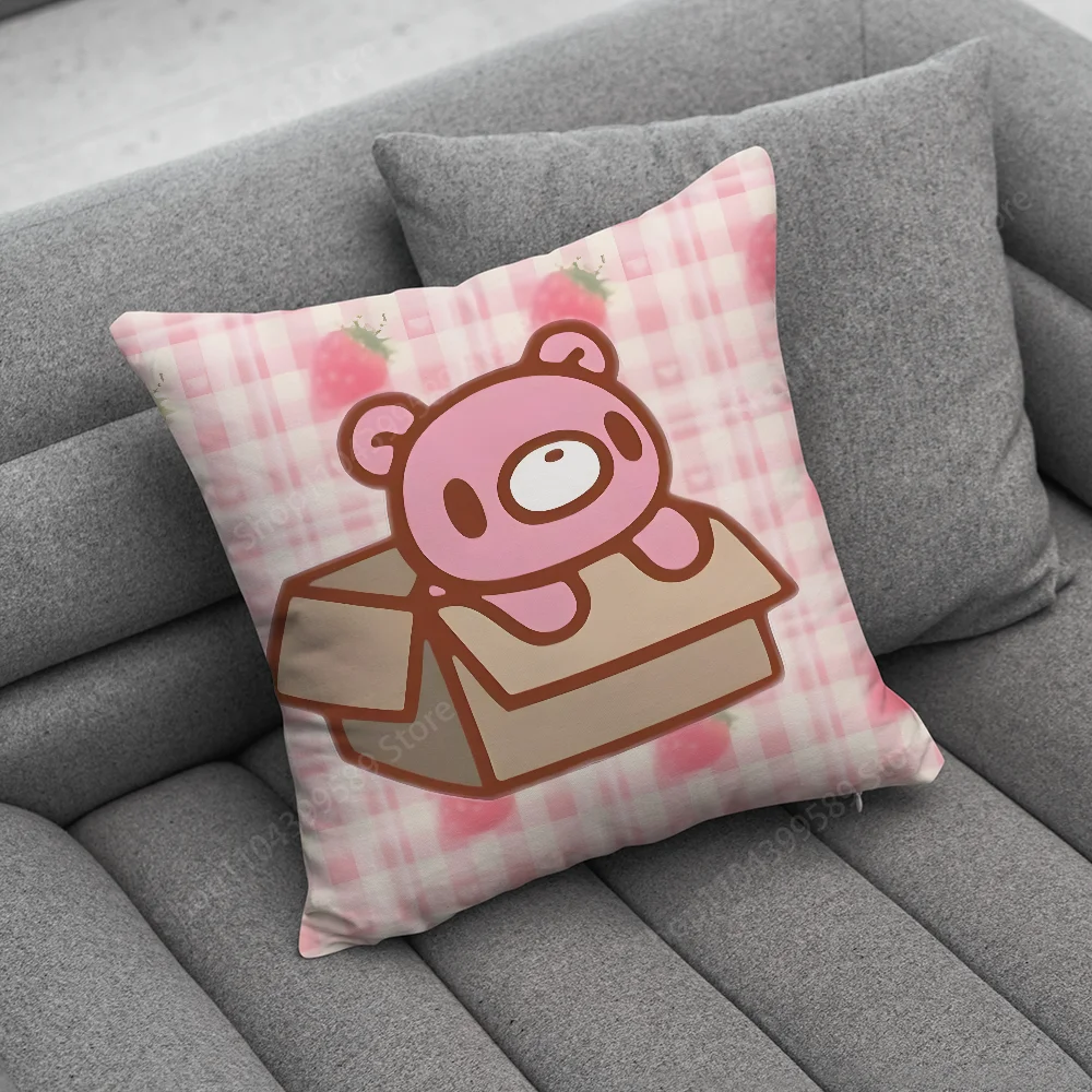 G-Gloomy Cute Bear Pillow Case Soft Cushion Cases for Farmhouse Sofa Decor Home Decorations and Protector