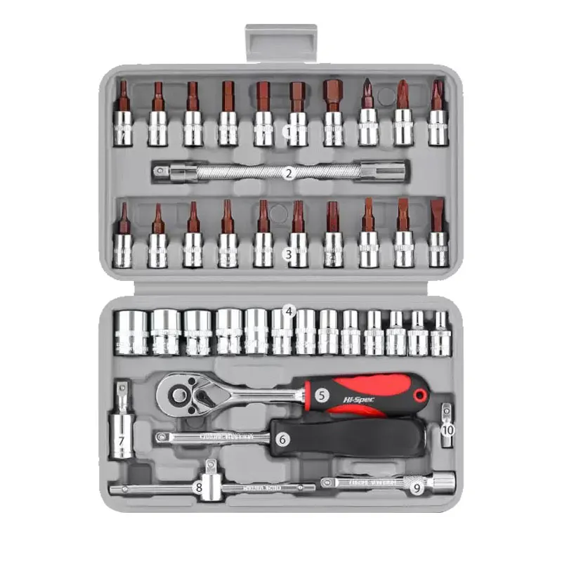 

Socket Wrench Straight Cross, Hexagonal Screwdriver Head Screwdriver Auto Repair Tool Set