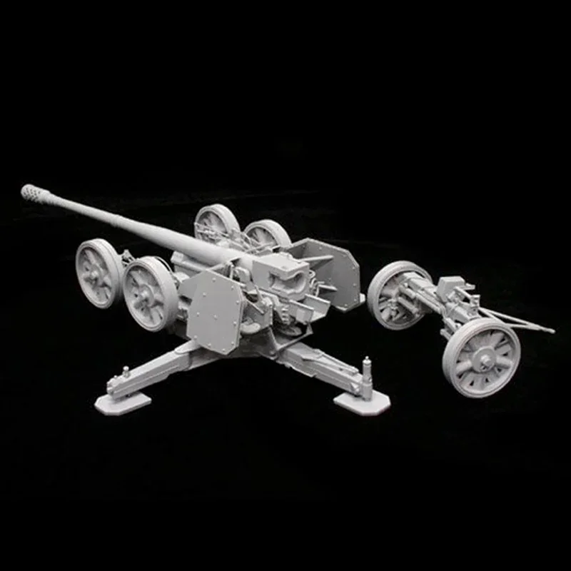 Great Wall hobby assembly scale  model kit L3523 German 128MM  K44 L/55 Rheinmetall  Anti-Tank Gun 1/48