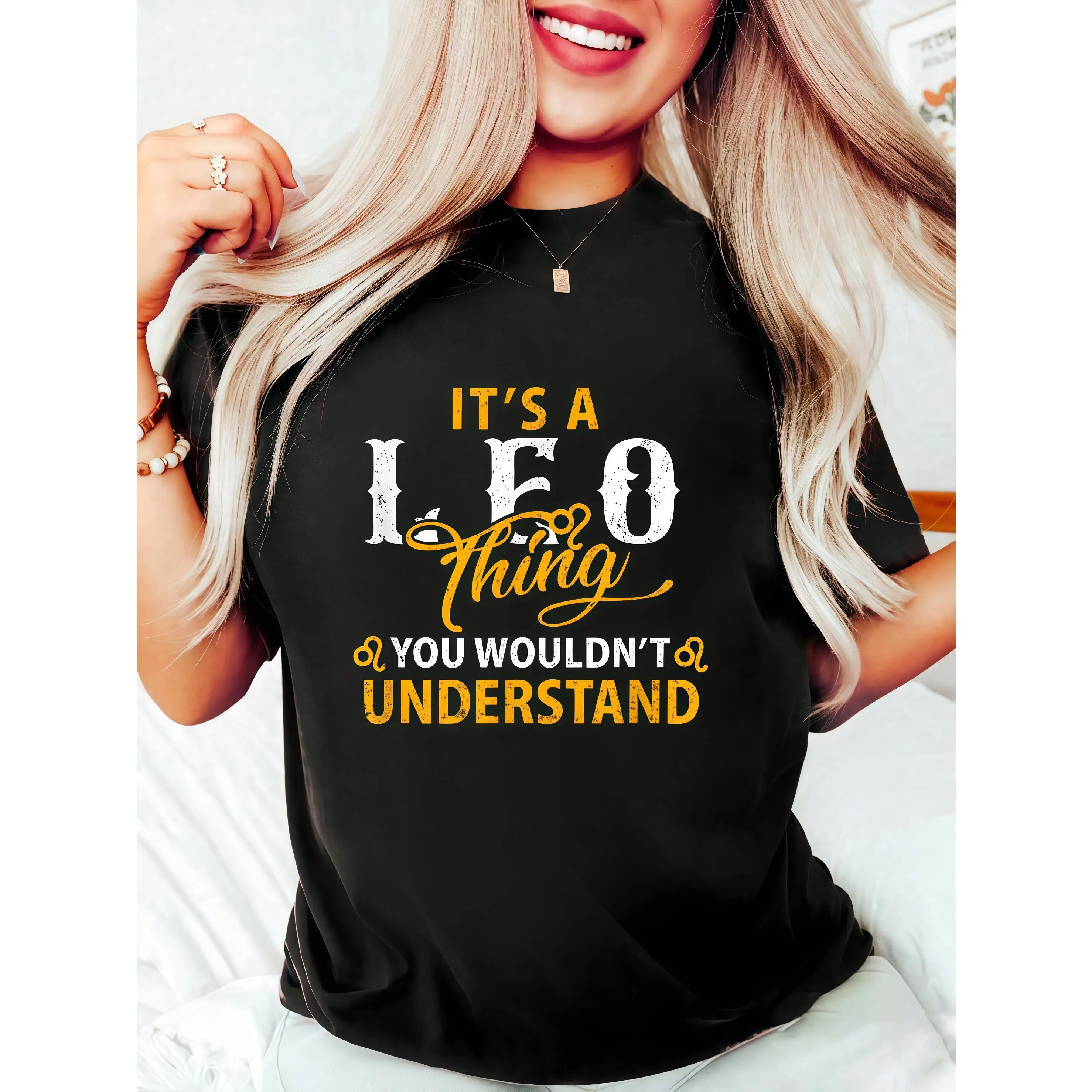 

Funny Leo T-shirt for Women Men It's A Leo Thing Slogan Graphic Tee Humorous Personality Top Zodiac Sign Birthday Gift