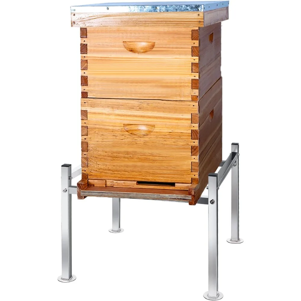 

Lake Metal Bee Hive Stand for 8/10 Frame Beehive, Easy to Assemble Sturdy Beehive Stand for Beekeeping, Bee Hives Frame St