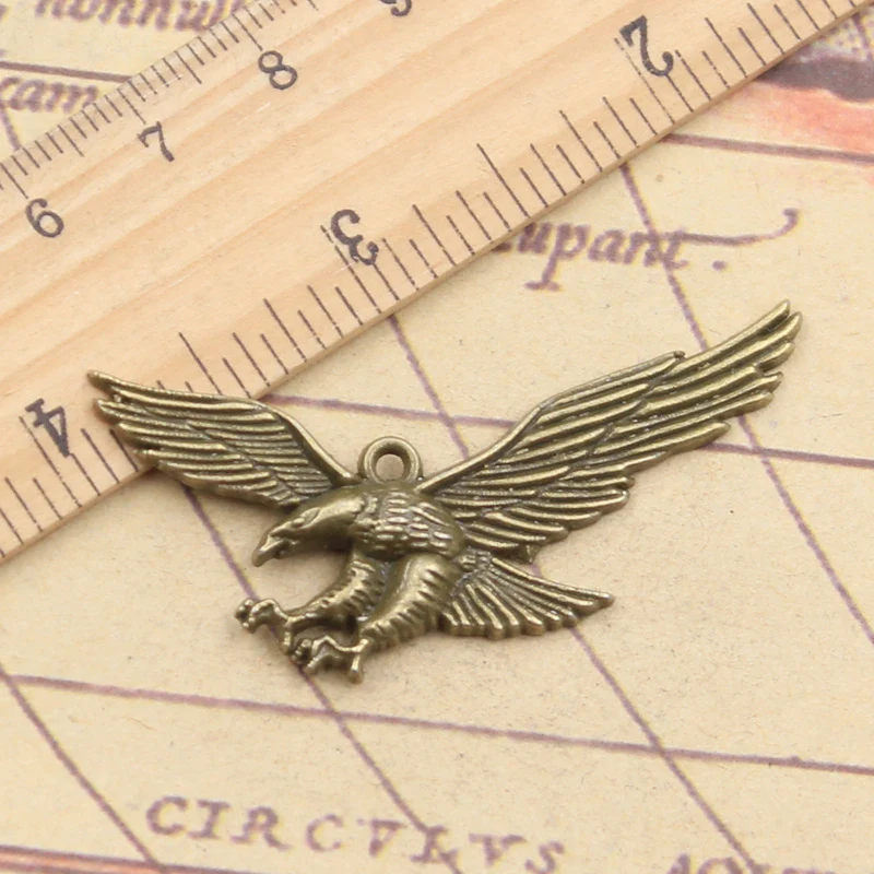 10pcs Charms Hawk Eagle 28x50mm Tibetan Silver Color Pendants Antique Jewelry Making DIY Handmade Craft For Bracelet Necklace