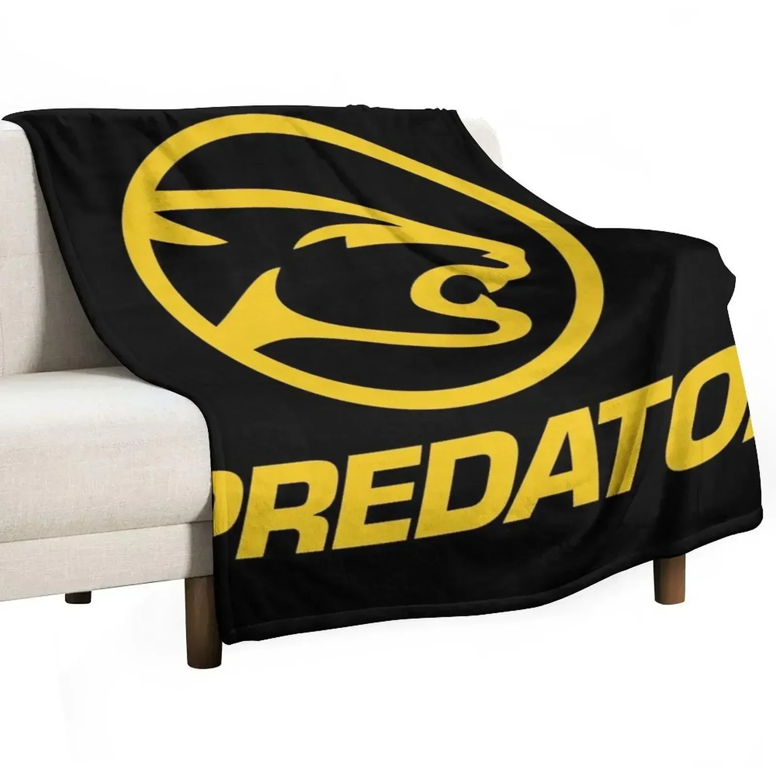 

PREDATOR ROUND LOGO Throw Blanket Luxury Designer Comforter Blankets