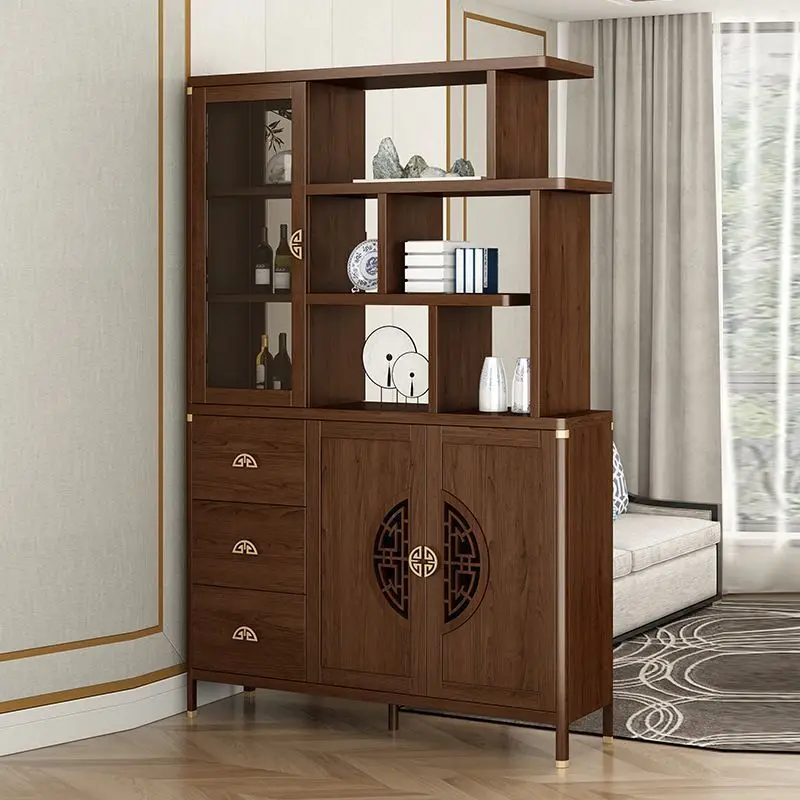 

New Chinese-style foyer porch cabinet, household living room partition shoe cabinet, screen cabinet, simple